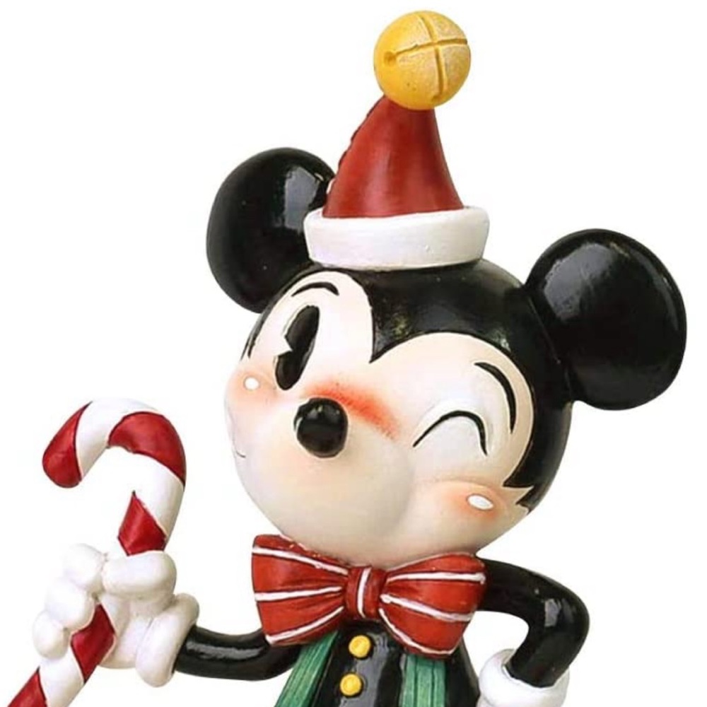 Enesco The World of Miss Mindy Christmas Mickey Mouse Figurine with Candy Cane🎄